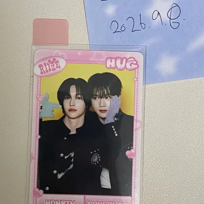 RIIZE HUG 라이즈 허그 포토카드 원빈 성찬
