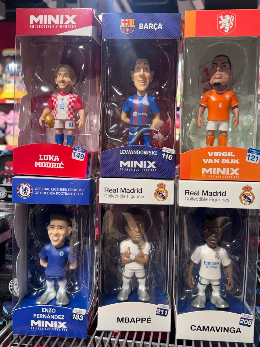 minix 축구선수 피규어 개당2만원 새상품