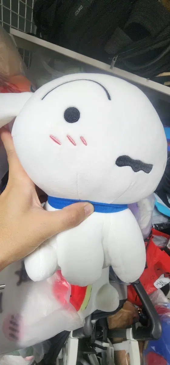 정품 짱구 흰둥이 인형