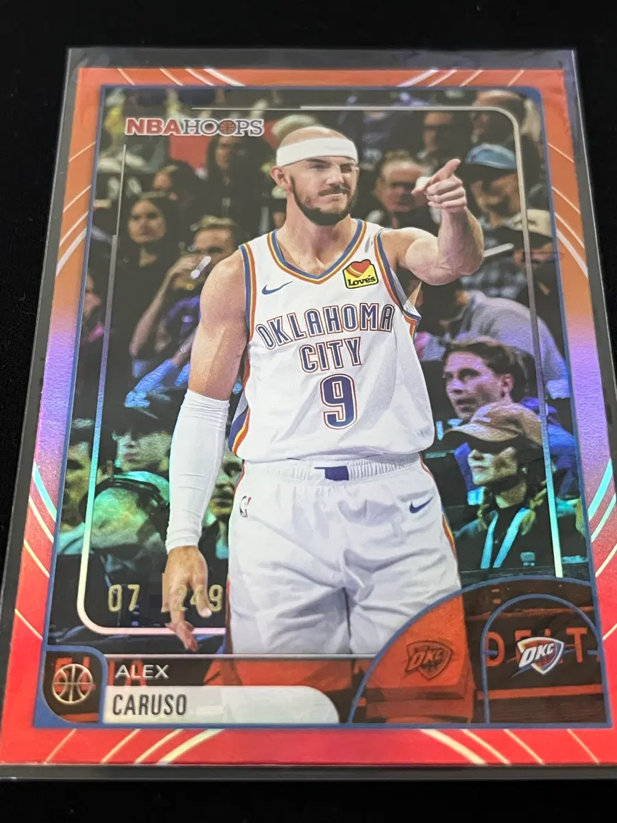 NBA TOPPS HOOPS 2025-26 알렉스 카루소 카드 오렌지 /249 한정 탑스 훕스