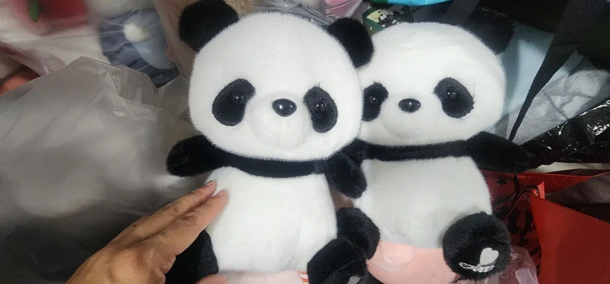 팬더 인형 2개 세트