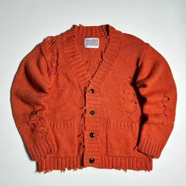 벌스데이트수트 데미지드 그런지 니트 가디건 R3974