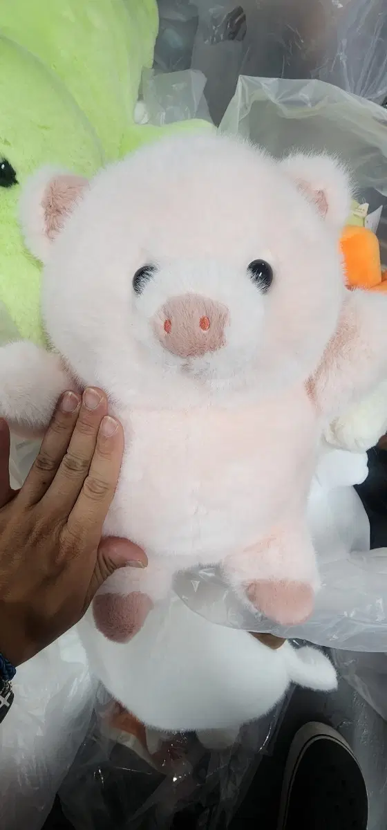 핑크색 돼지 인형 중대형
