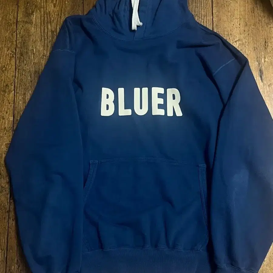 네이머클로딩 후드티 XL BLUER TEAM HOODIE DUSTY BLUE