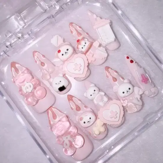 양산형 수제 네일팁