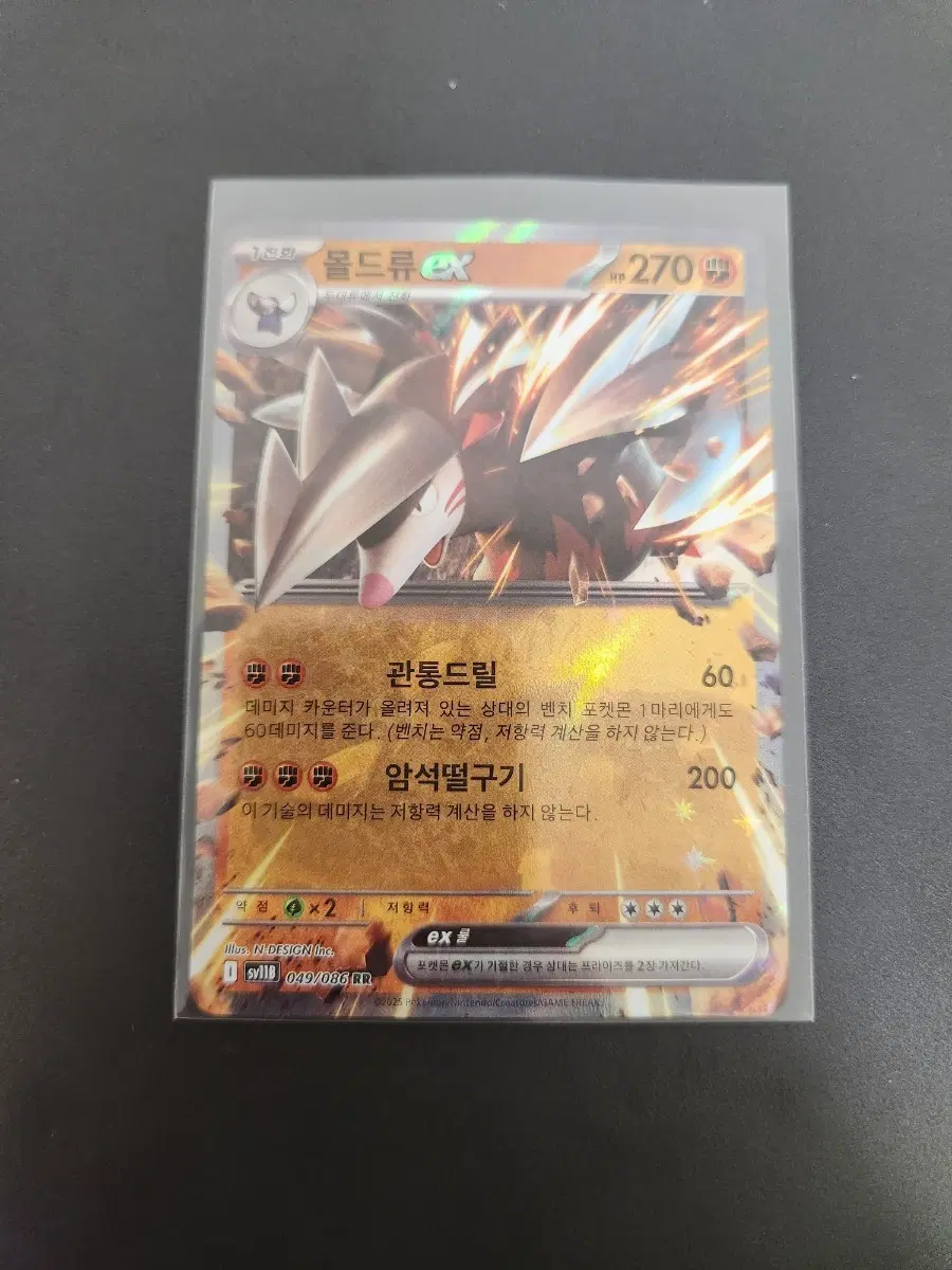 포켓몬카드 몰드류 EX RR