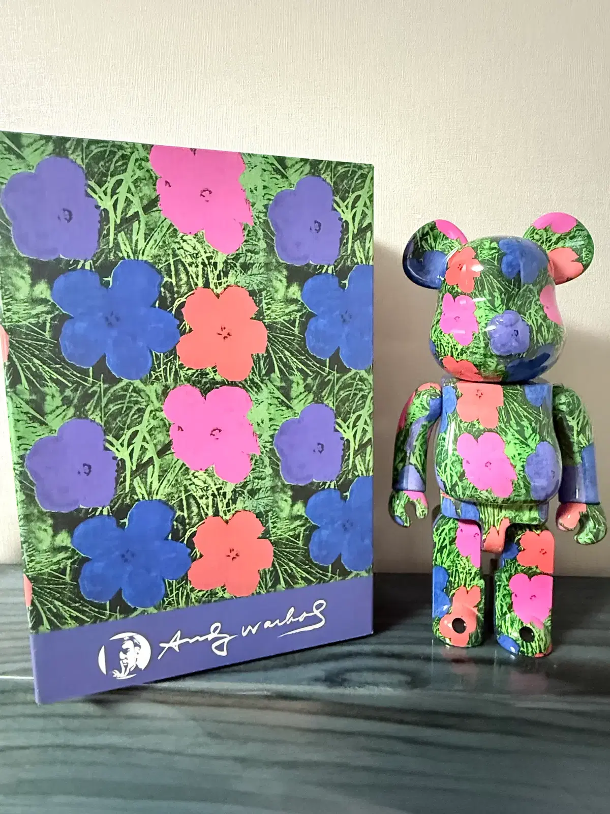 베어브릭 ANDY WARHOL Flowers 앤디워홀 플라워 400% + 원박스 / 100% 없음