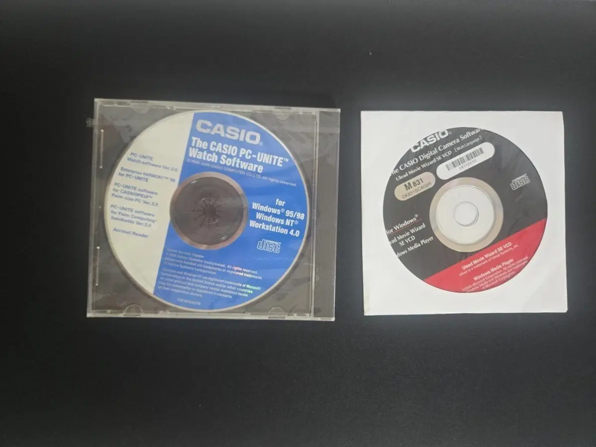 CASIO 카시오 빈티지 시계 디지털카메라 정품 프로그램 CD 일괄