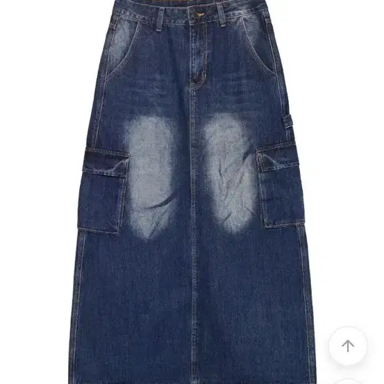 새제품) 롱청치마 에이블리 하비 골반 ~55반 데님 워싱 빈티지 포켓 뒷트임