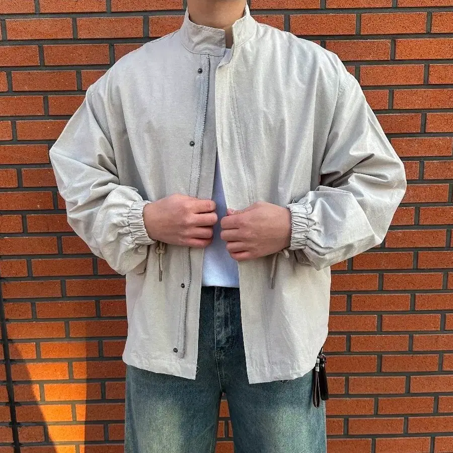 오버핏 숏 야상