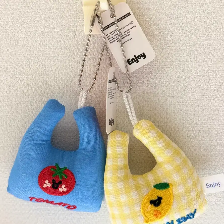 에코백 미니어처 인형키링 2개가격