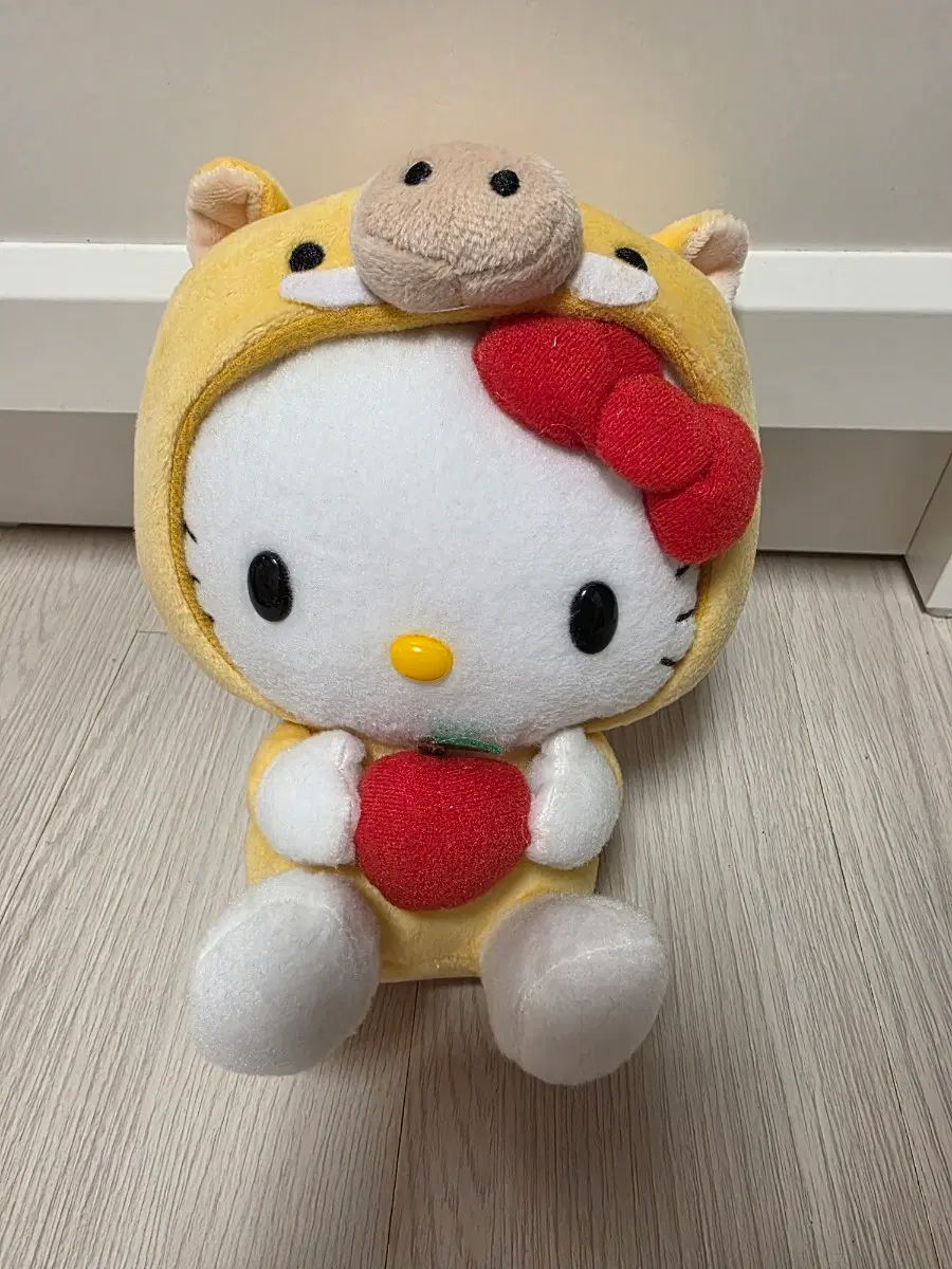 돼지 후드키티 인형 고전 정품