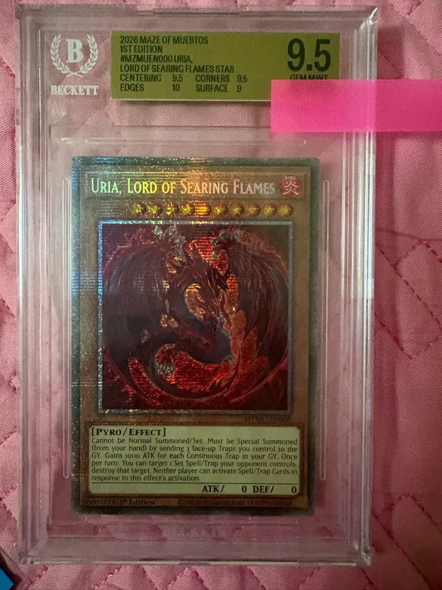 신염황제 우리아(신일러) bgs9.5 영판 판매합니다.
