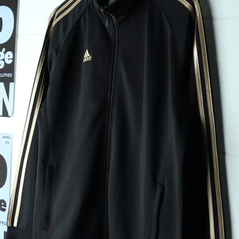 (XL-2XL) 아디다스 집업져지 트랙탑 삼선 골드 금장-H38760