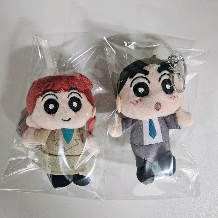 짱구 유리 캐릭터 인형 키링 2개