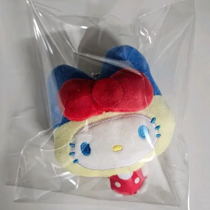 산리오 헬로키티 봉제 인형 버섯 모자 키링