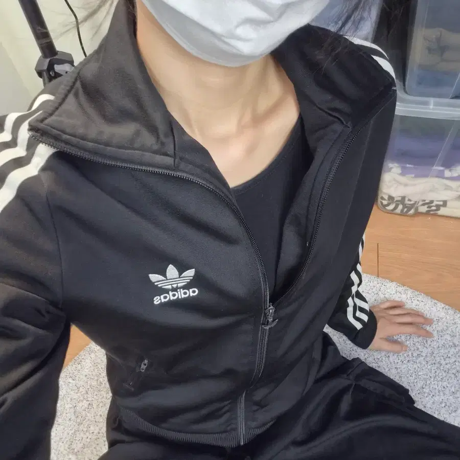 아디다스 오리지널 11FW 파이어버드 트랙탑 블랙 95
