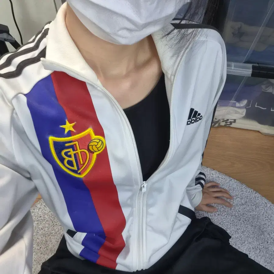 아디다스 FC Basel 1893 12/13 트랙자켓 화이트 38