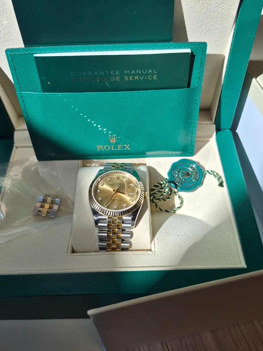 롤렉스 데이저스트 36mm 콤비 골드다이아 풀셋