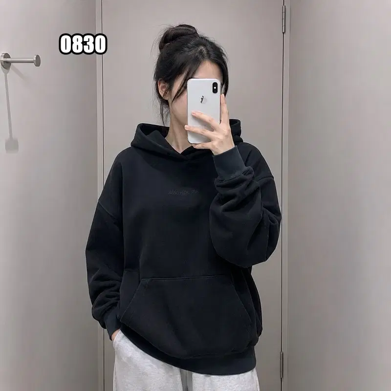 L 나이키 조던 에센셜 윈터 플리스 후드 블랙