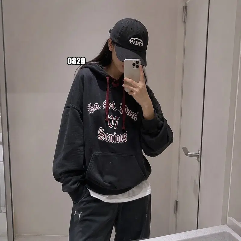 XL 스포트코 오센틱 07년도 졸업생 시니어 컬리지 아치 로고 후드티(새상품)