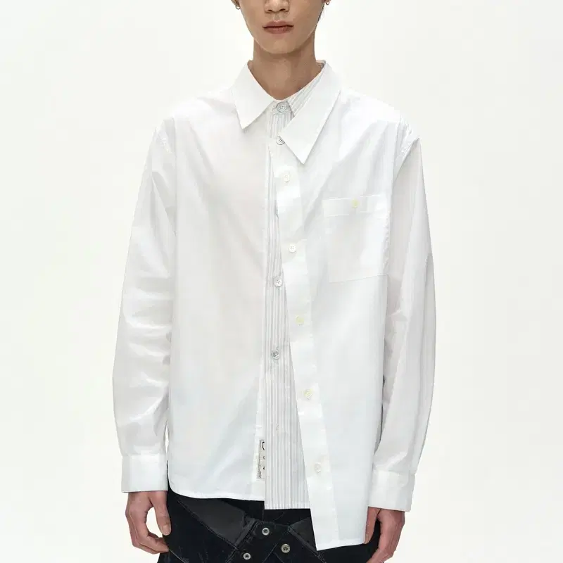 ASYMMETRIC LAYERED SHIRT