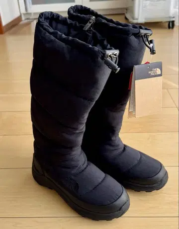 택 포함 새상품 THE NORTH FACE W BOOTIE HIGH 23cm 블랙