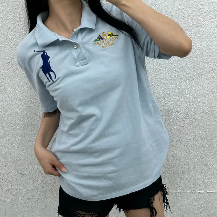 폴로 랄프로렌 네이비포니 치프키프 pk반팔 XL