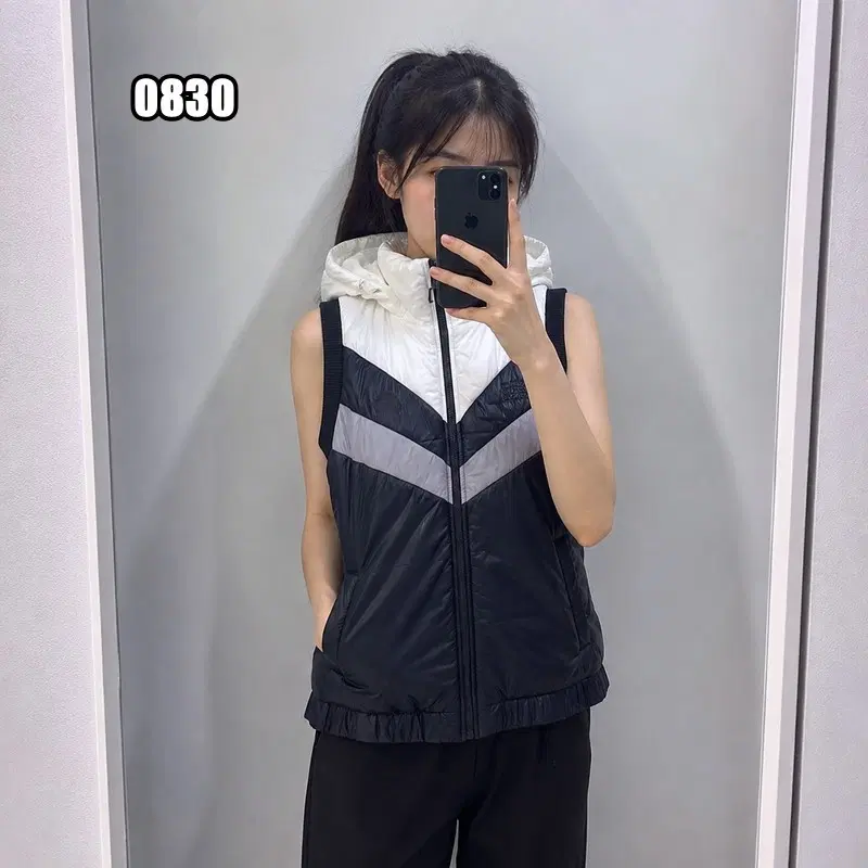 S 아디다스 올드스쿨 콜로라도 윈드러너 후드 패딩 조끼