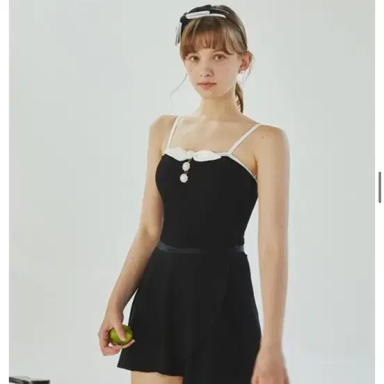 파리앤뉴욕 까멜리아 모노키니 블랙S