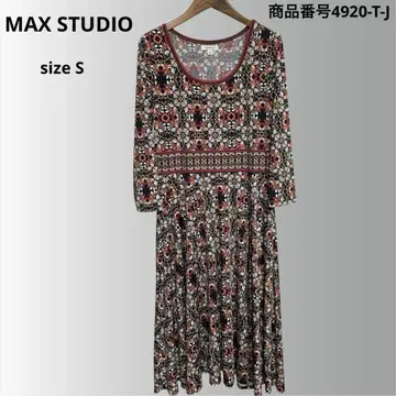 MAX STUDIO 긴팔 올 패턴 원피스 사이즈 S