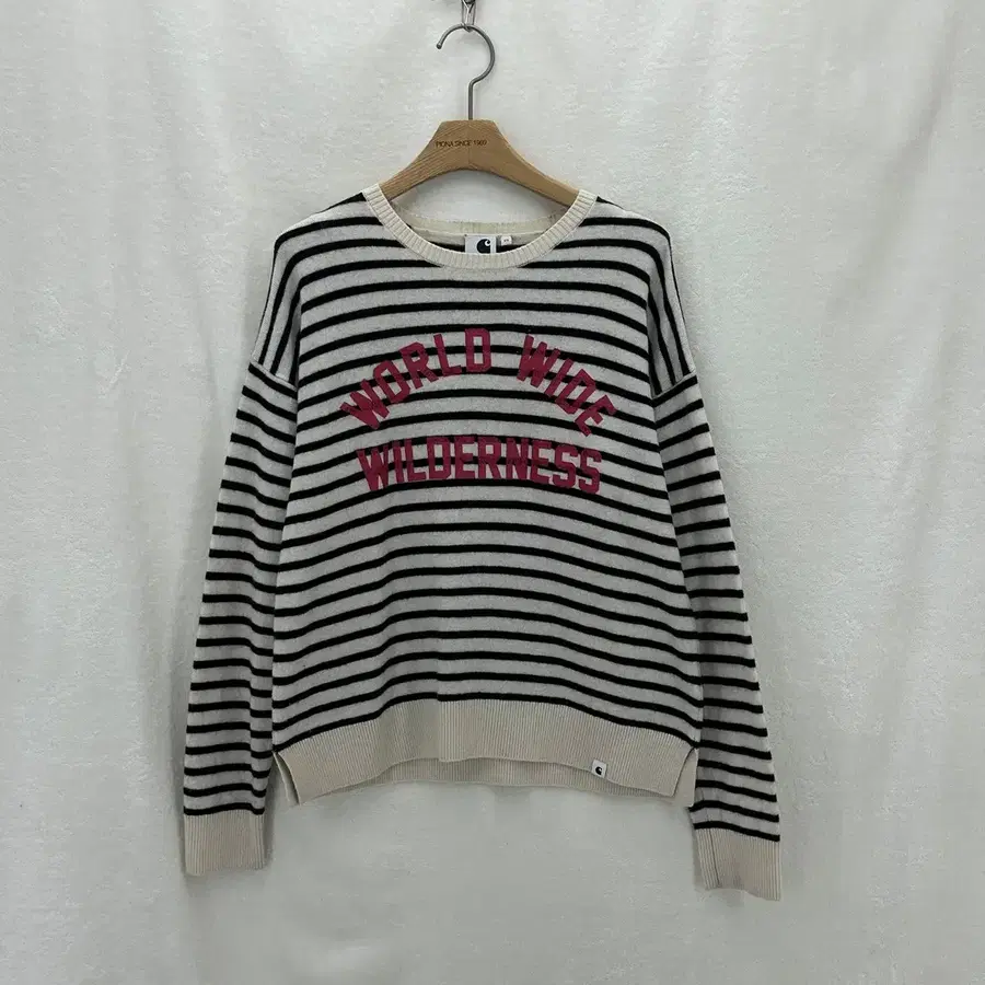 [CARHARTT WIP] 칼하트 WIP 스펠아웃 스트라이프 니트