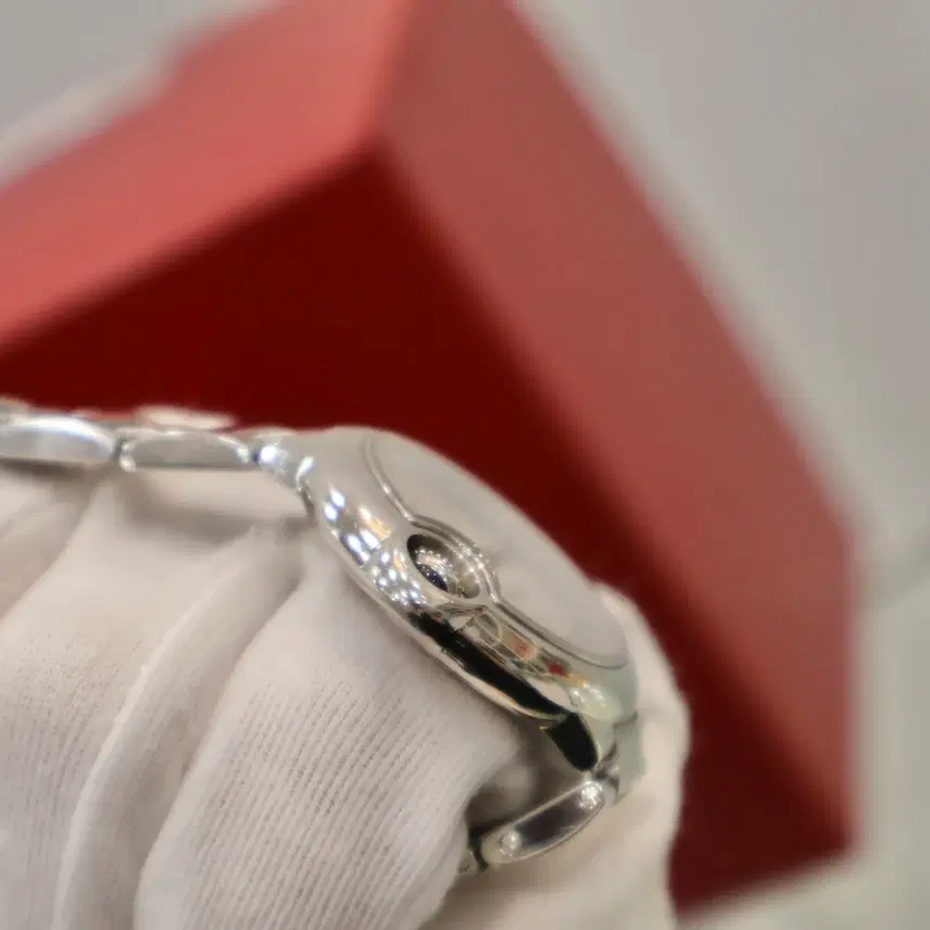 까르띠에 중고 발롱블루 쿼츠 스틸 33mm 시계 W6920084 CARTIER 사진 8