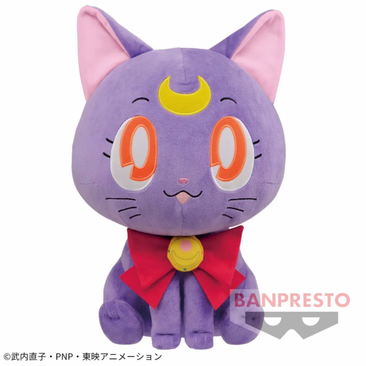 세일러문 메차데카 루나 봉제인형 33cm 메이크업 리본