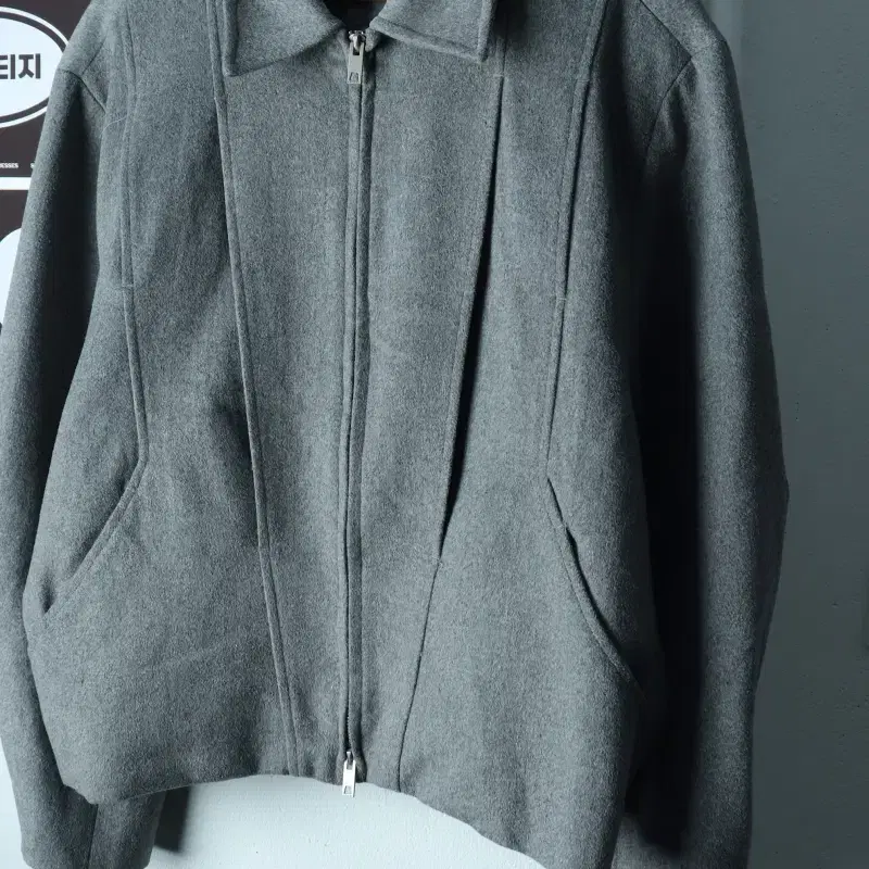 (L-2XL) 라퍼지스토어 집업 바람막이 점퍼자켓 블루종-H38835