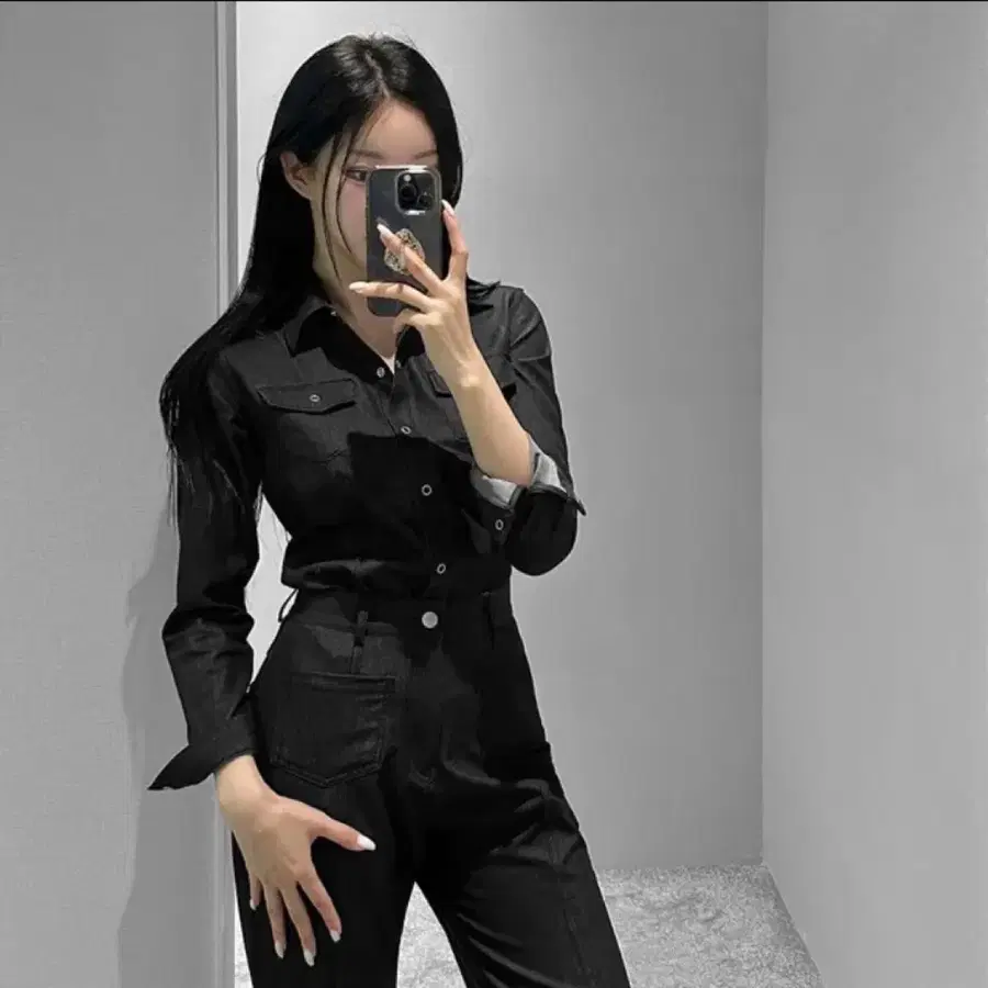 비브앤러브 데이브 데님 셔츠 (흑청)
