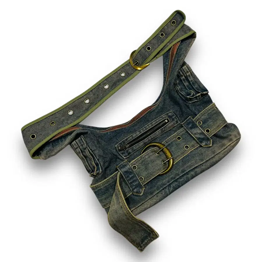 Vintage Washed Western Shoulder Bag