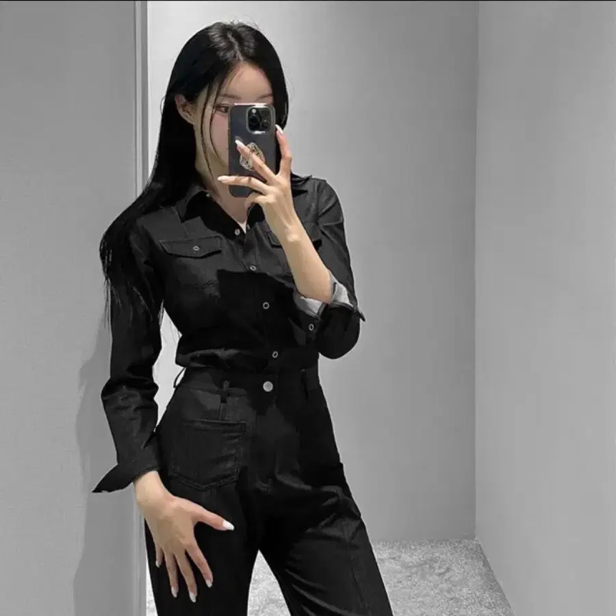 비브앤러브 데이브 부츠컷 데님 팬츠 (흑청)
