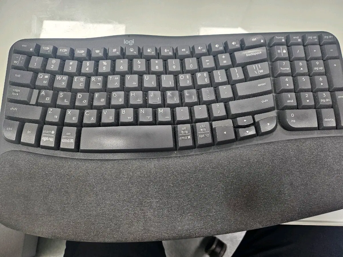 로지텍 키보드 인체공학 wave keys 키보드
