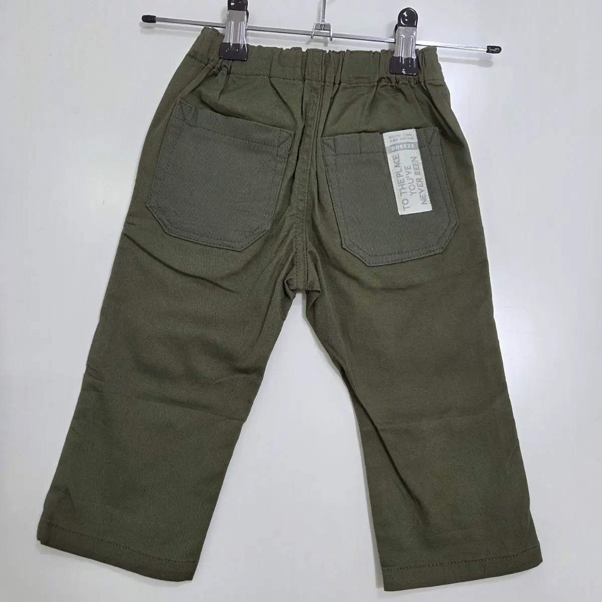 일본 브리즈 80 아동용 카키색 면바지