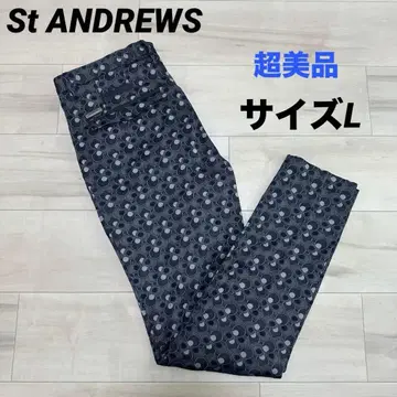 [컨디션 최상] 세인트 앤드류스 골프웨어 올 패턴 롱 팬츠 스트레치 L