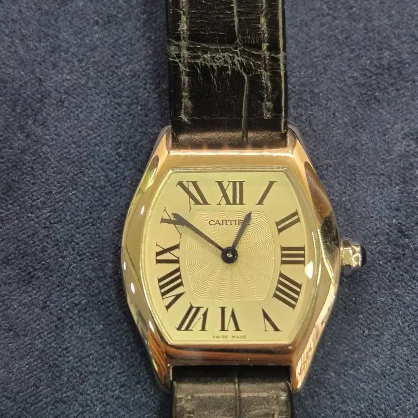 까르띠에 토르튀 (Cartier Tortue) 18K 화이트 골드금통 24mm (수동) 사진 1