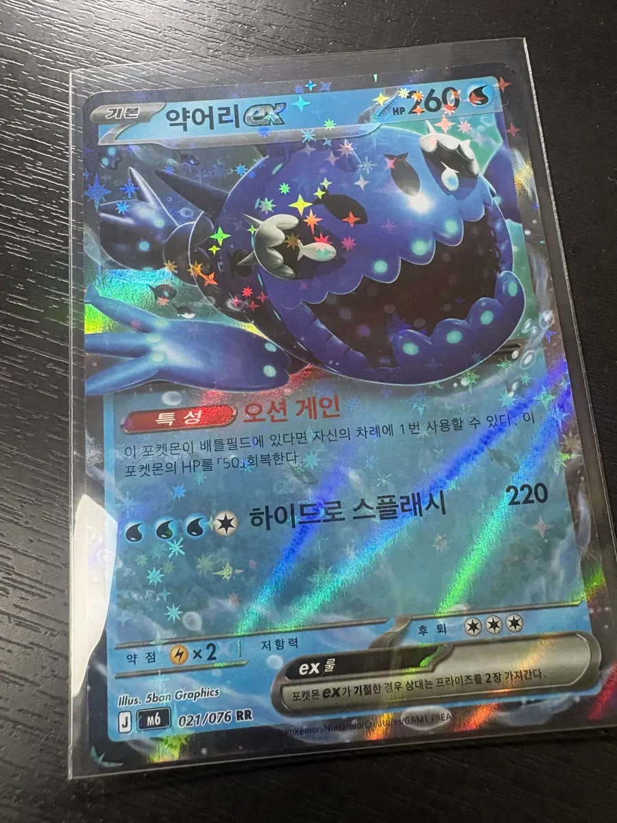 포켓몬 카드 약어리 EX RR
