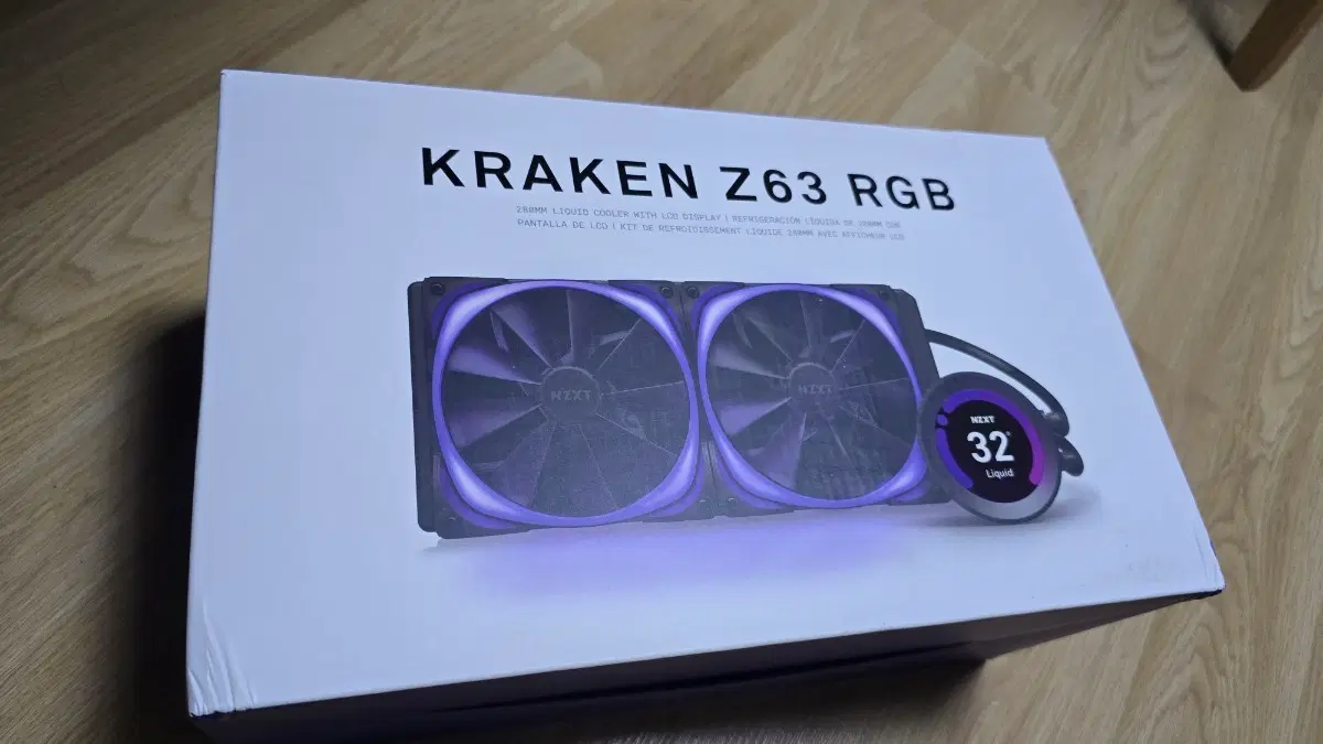 수랭쿨러 크라켄 NZXT KRAKEN Z63 RGB 풀박스