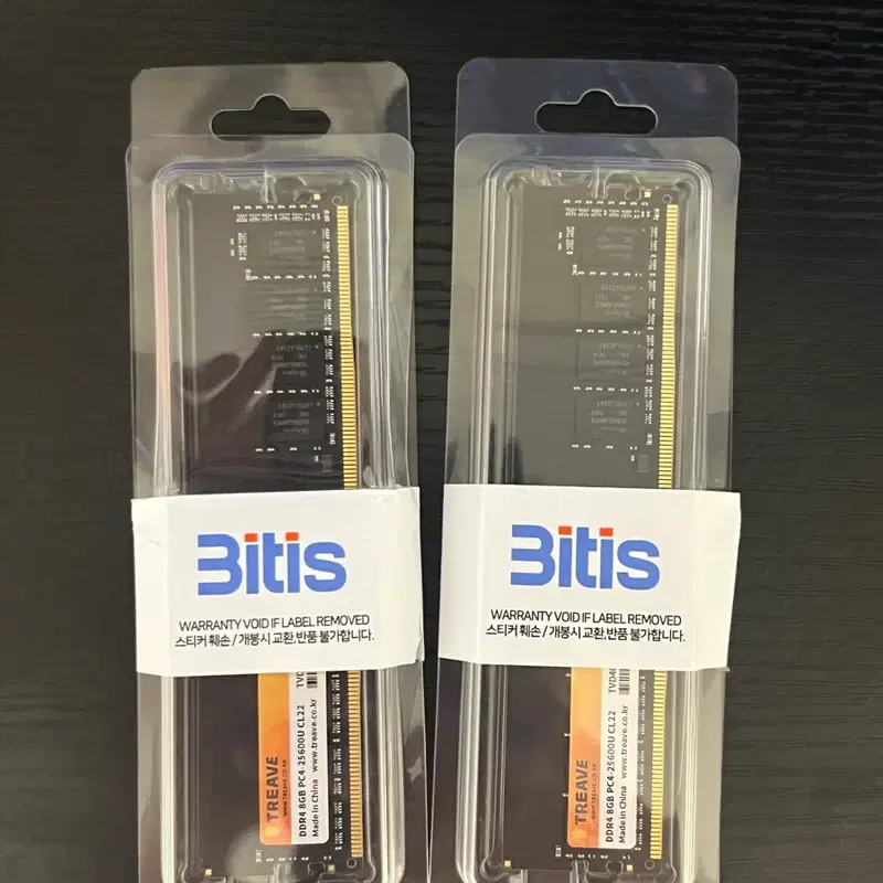 데스크탑 렘 DDR4 8GB 3200 (PC4-25600) 2개 = 총 16GB 세트 (스펙업 탈거