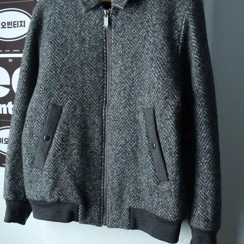 (L-XL) 커스텀멜로우 집업 바람막이 점퍼자켓 블루종 울-H38846