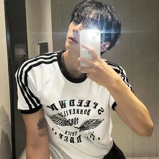 코시하루 speedway 반팔 링거 머슬핏 티셔츠