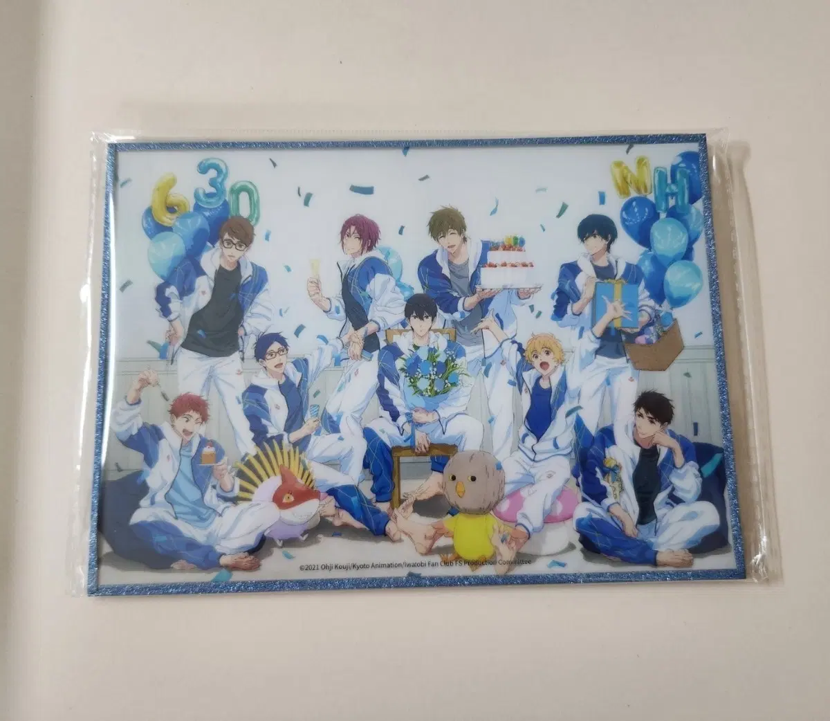 프리! free! 2021 나나세 하루카 생일 일러스트 색지