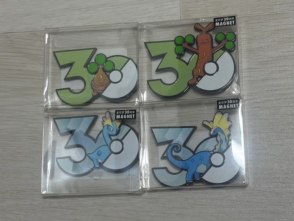 포켓몬 30주년 마그넷 꼬지모 / 아마루르가 진화 세트