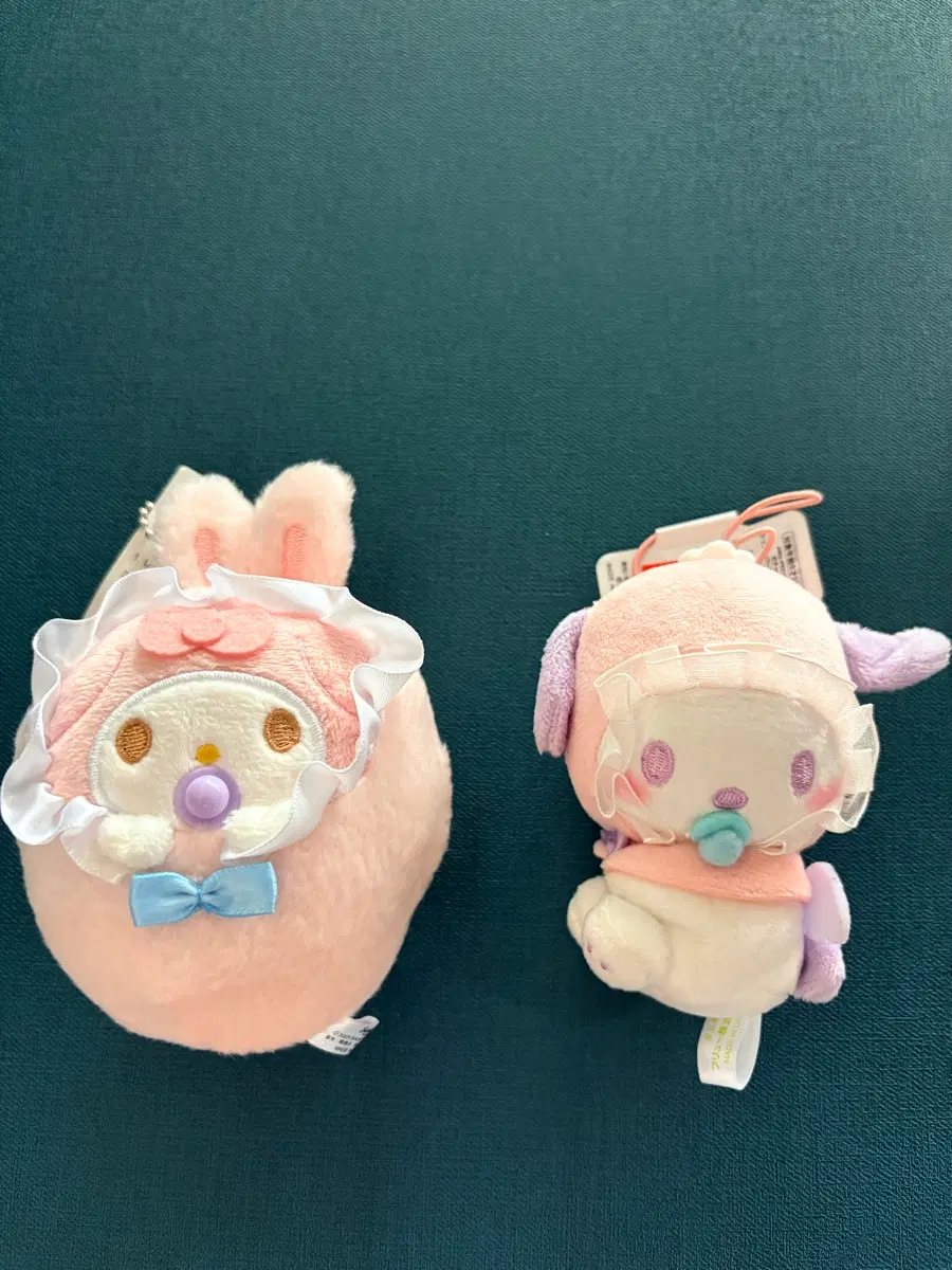 산리오 아기 마이멜로디 포차코 인형 키링 세트